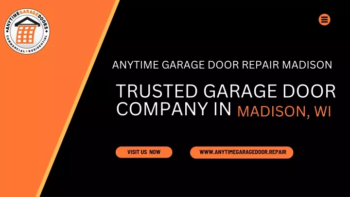 anytime garage door repair madison