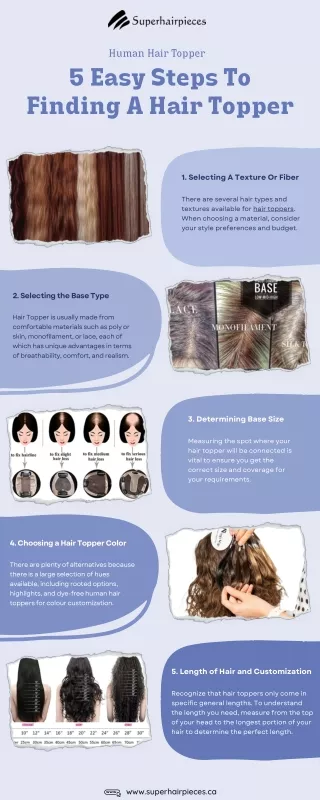 5 Easy Steps To Finding A Hair Topper | superhairpieces.ca