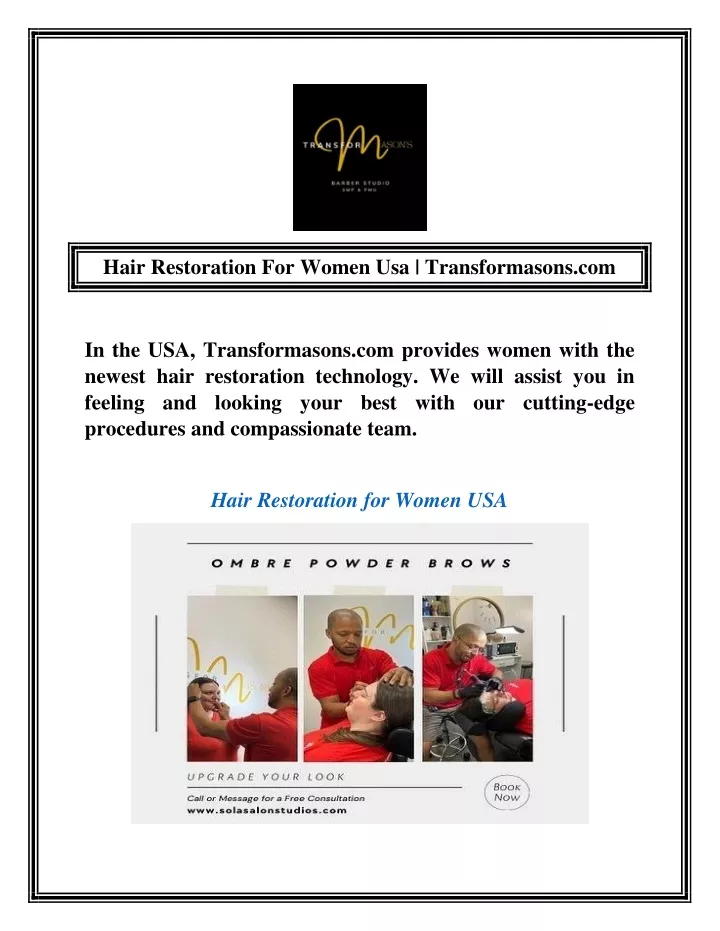 hair restoration for women usa transformasons com