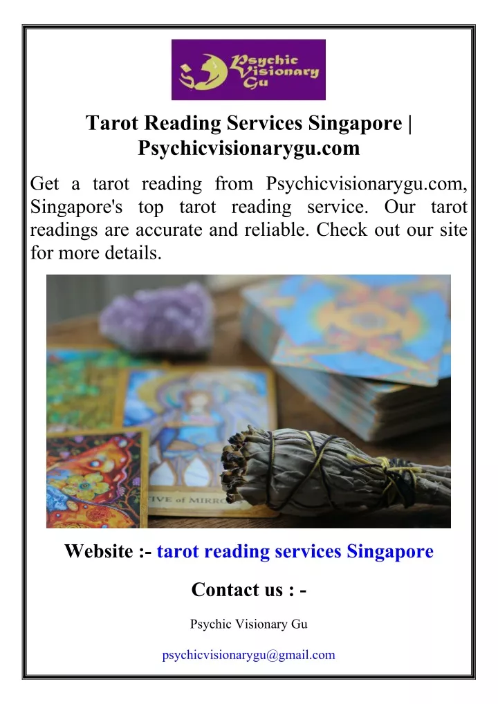 tarot reading services singapore