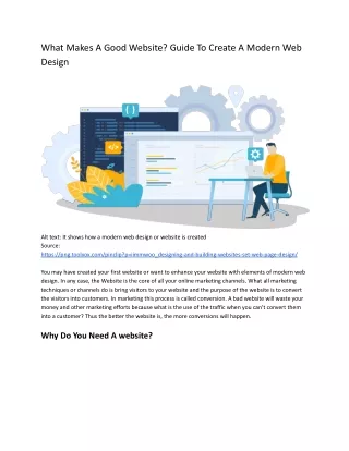 what makes a good website guide to create