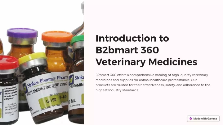 introduction to b2bmart 360 veterinary medicines