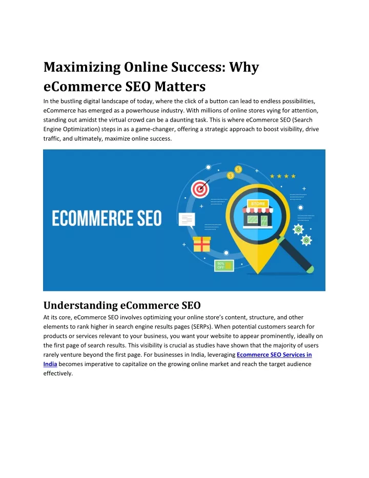 maximizing online success why ecommerce