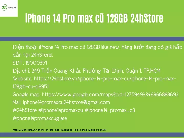 iphone 14 pro max c 128gb 24hstore
