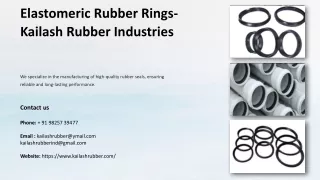 Elastomeric Rubber Rings, Best Elastomeric Rubber Rings
