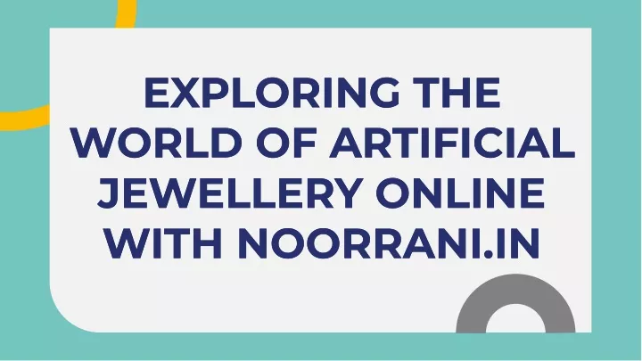 exploring the world of artificial jewellery