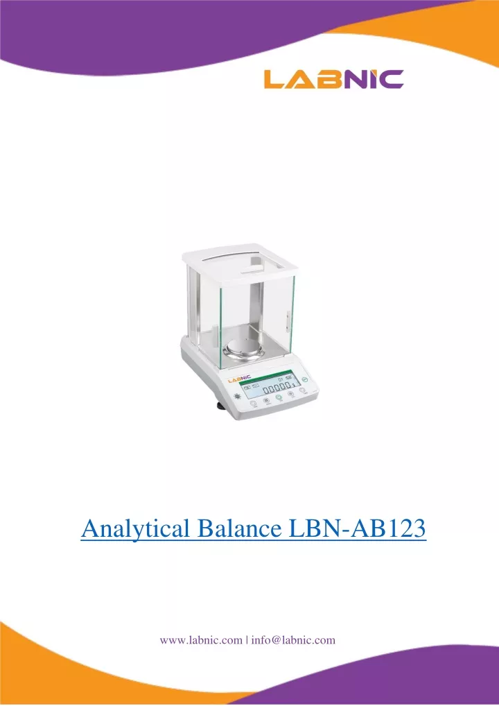 analytical balance lbn ab123