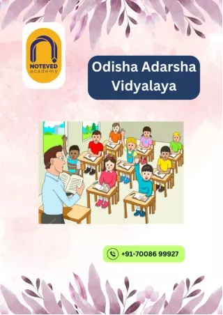 Know Admission process for Odisha Adarsha Vidyalaya