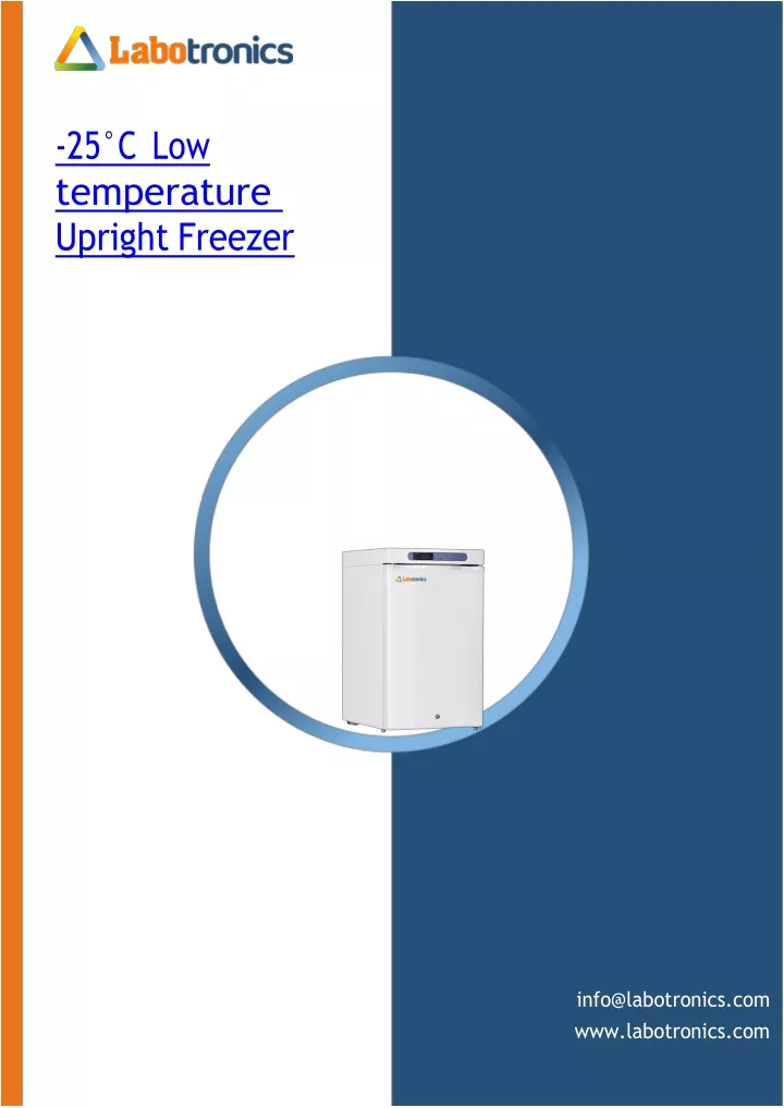 25 c low temperature upright freezer