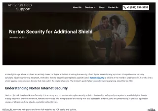 Norton Security for Additional Shield