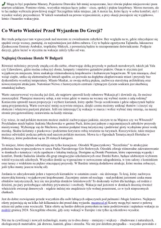 Gdzie Jechać Na Wakacje W Marcu 2024? 10 Ciepłych Miejsc