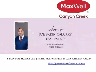 Discovering Tranquil Living Small Houses for Sale in Lake Bonavista, Calgary