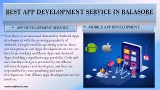 Mobile App Service Balasore|| App Development Service Balasore|| IT Company