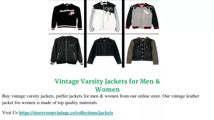 vintage varsity jackets for men women