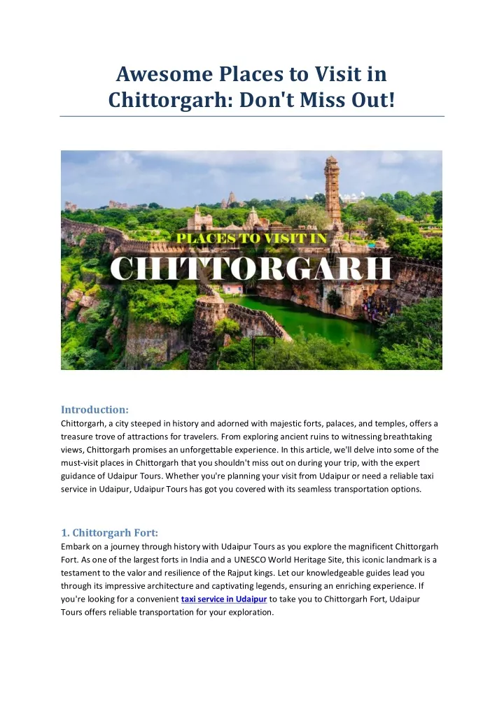 awesome places to visit in chittorgarh don t miss