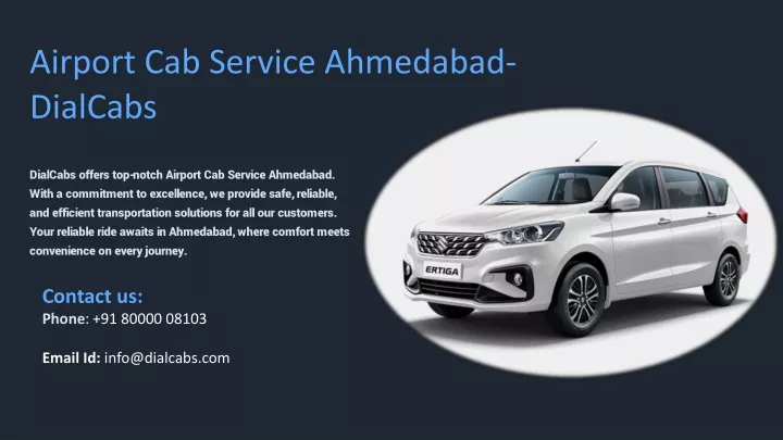 airport cab service ahmedabad dialcabs
