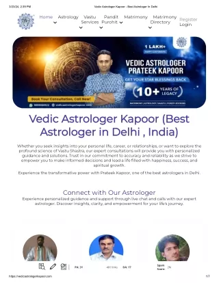 Vedic Astrologer Kapoor - Best Astrologer In Delhi
