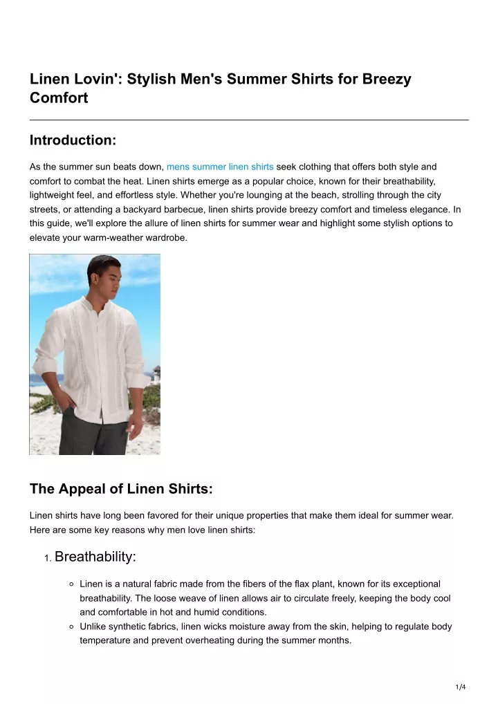 linen lovin stylish men s summer shirts