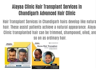 Alayaa Clinic Hair Transplant Services in Chandigarh Advanced Hair Clinic