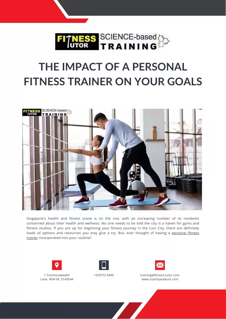 the impact of a personal fitness trainer on your