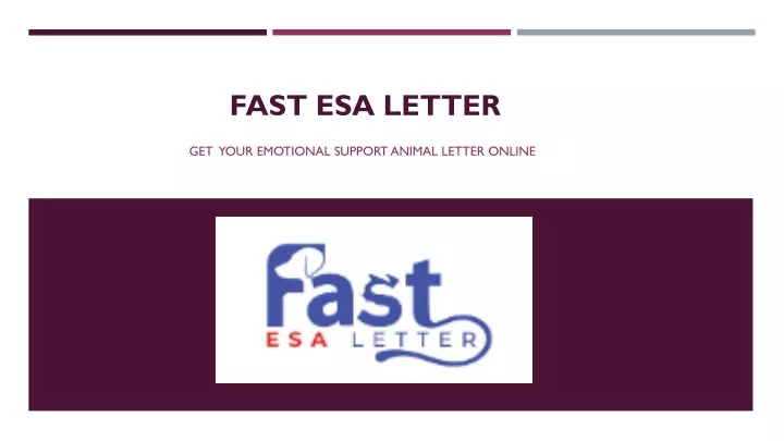 fast esa letter