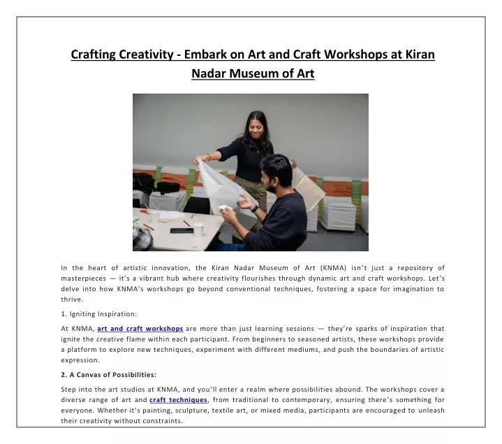 crafting creativity embark on art and craft