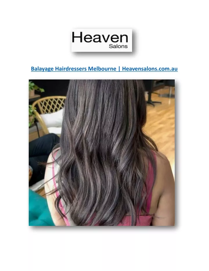 balayage hairdressers melbourne heavensalons