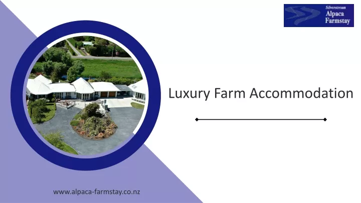 luxury farm accommodation