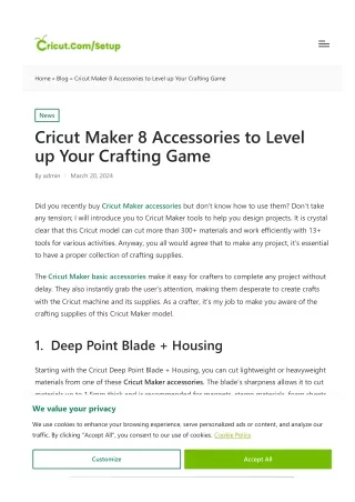 Cricut Maker 8 Accessories to Level up Your Crafting Game