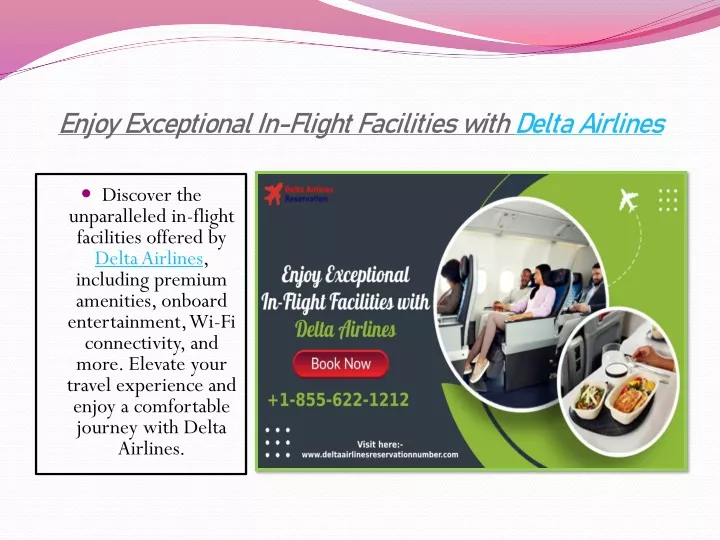 enjoy exceptional in flight facilities with delta airlines