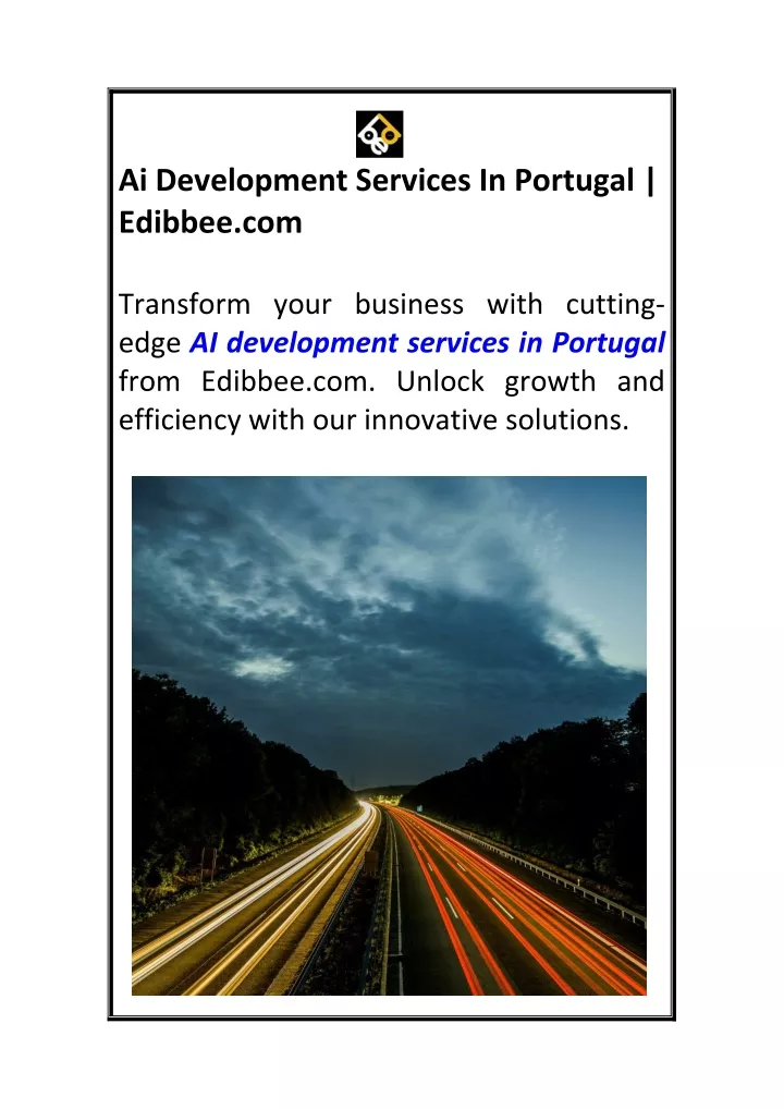 ai development services in portugal edibbee com