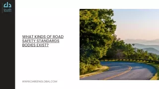 what kinds of road safety standards bodies exist