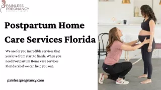 Postpartum Home Care Services Florida