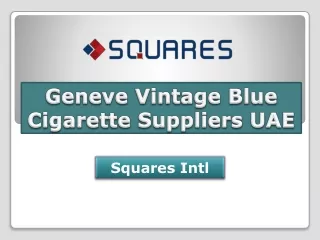 Geneve Vintage Blue Cigarette Suppliers UAE