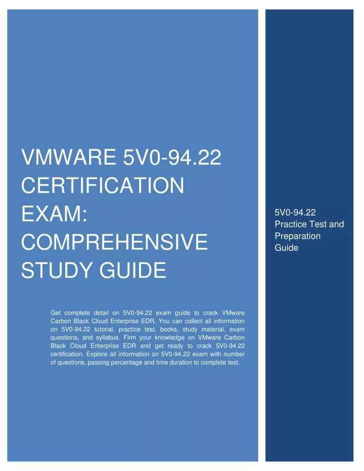 vmware 5v0 94 22 certification exam comprehensive
