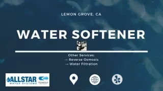 Water Softener Lemon Grove, CA