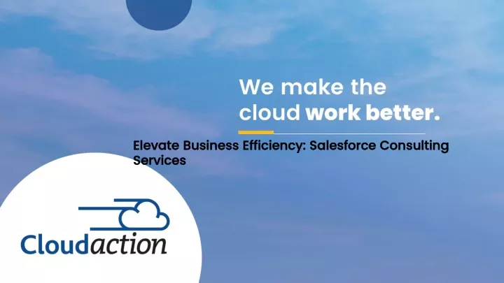 elevate business efficiency salesforce consulting