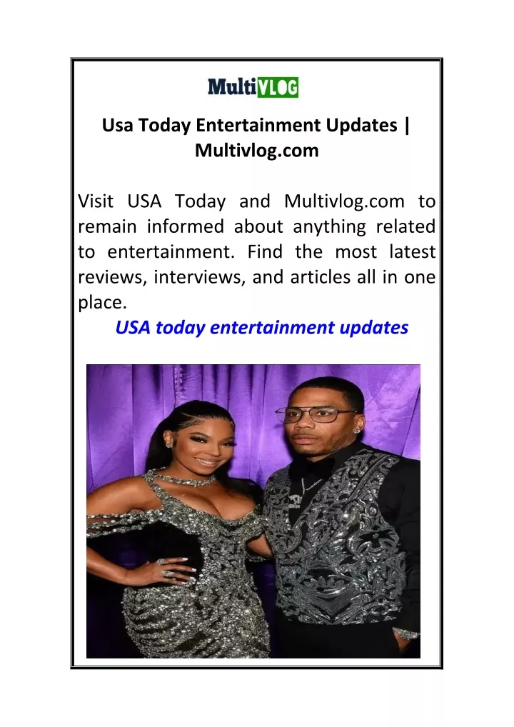 usa today entertainment updates multivlog com