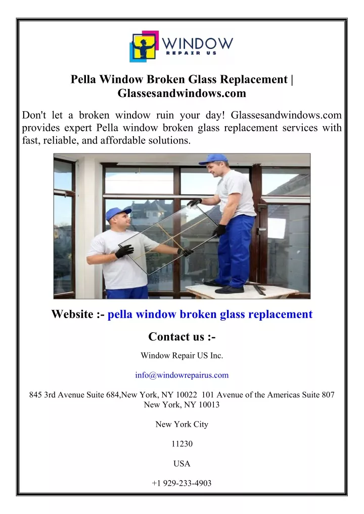 pella window broken glass replacement