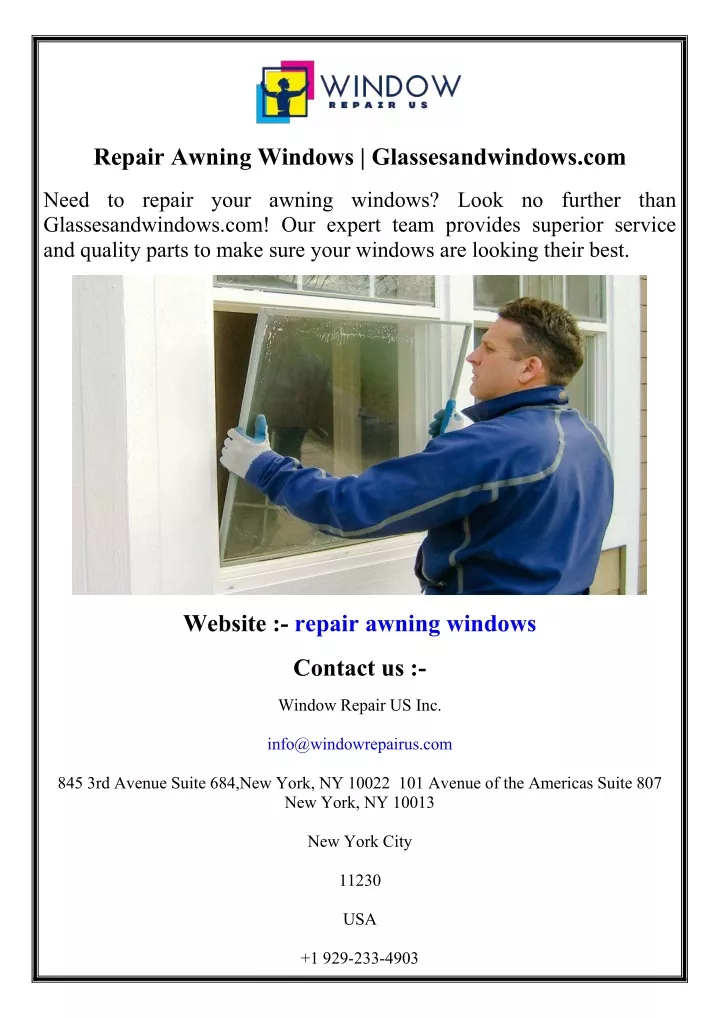 repair awning windows glassesandwindows com