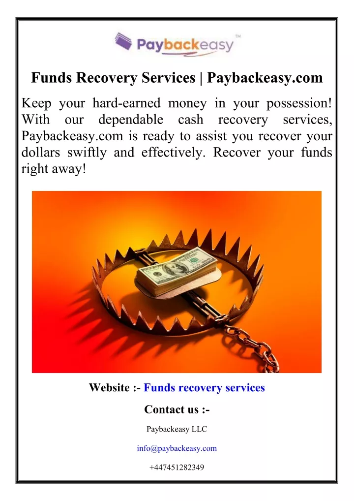 funds recovery services paybackeasy com