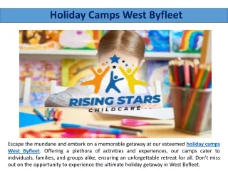 Holiday Camps West Byfleet