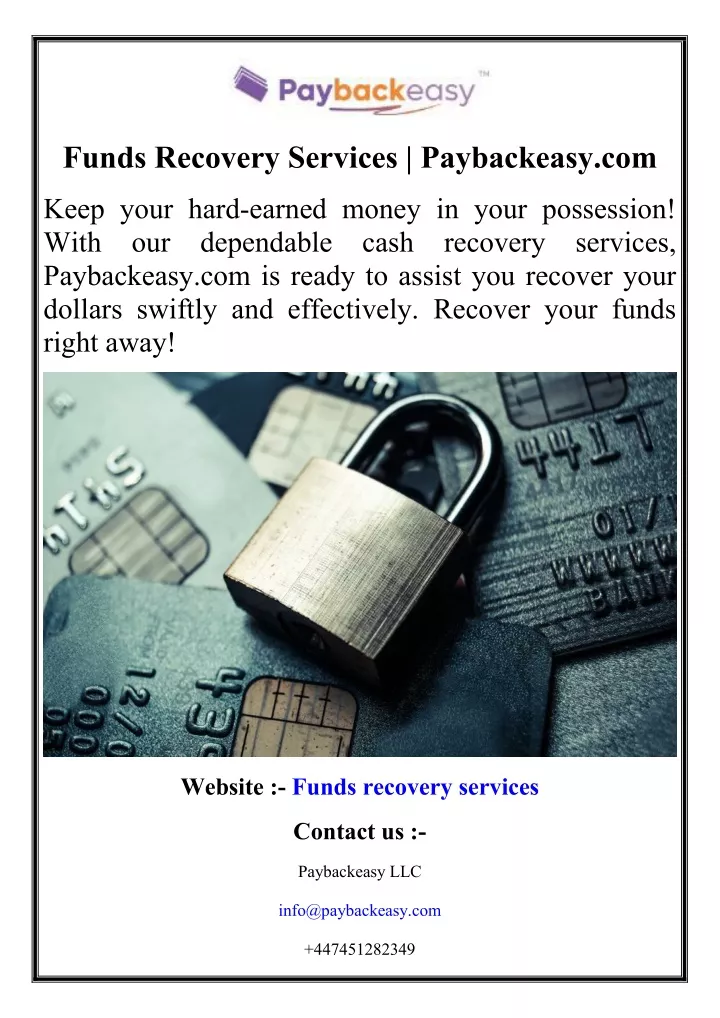 funds recovery services paybackeasy com