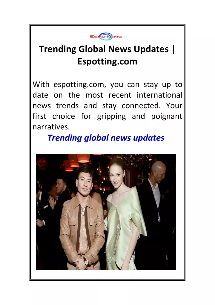 trending global news updates espotting com