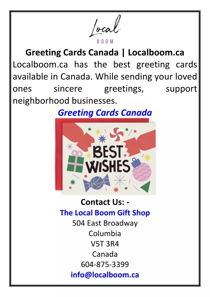 greeting cards canada localboom ca localboom
