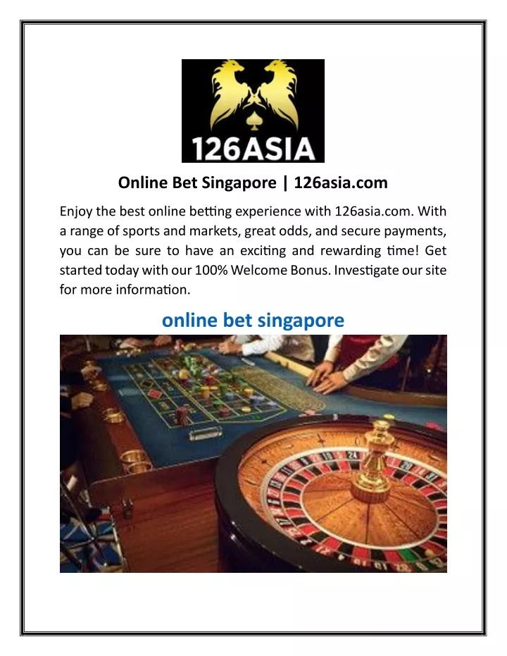 online bet singapore 126asia com