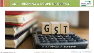 gst meaning scope of supply