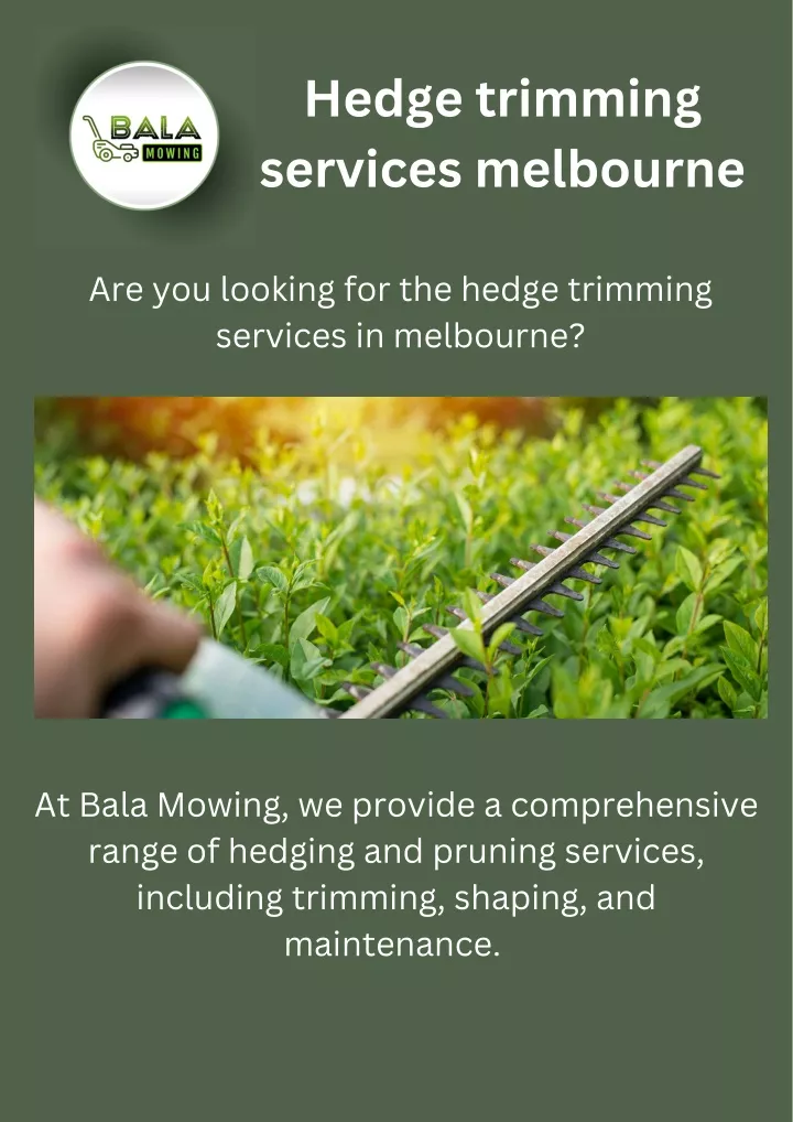 hedge trimming services melbourne
