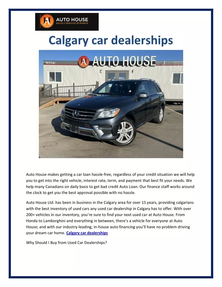 calgary car dealerships