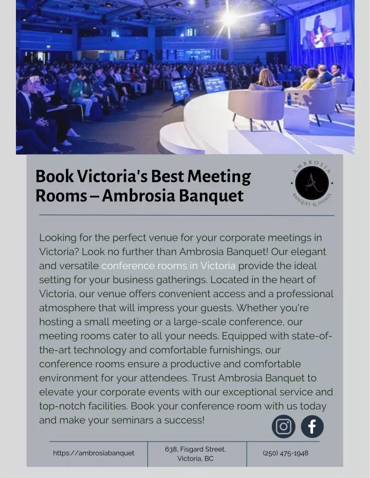 book victoria s best meeting rooms ambrosia